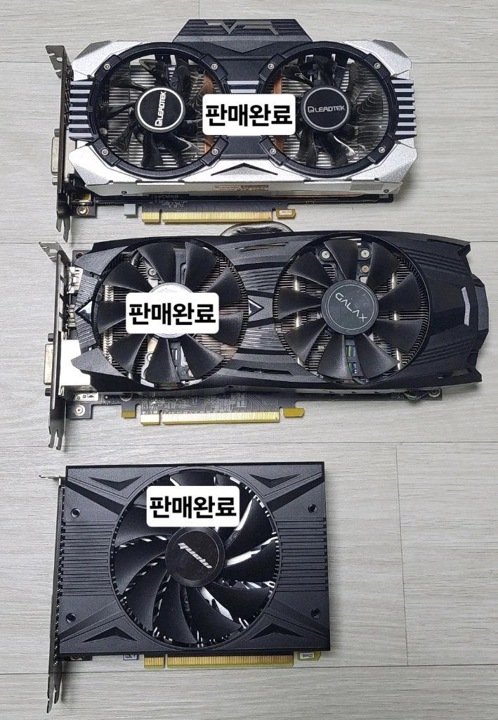 RX 580 GTX 1060 그래픽카드 모음 이미지