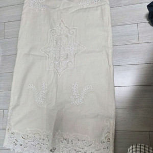 자라 롱스커트 린넨 자수 레이스 치마 새옷 국자라 정품 이미지