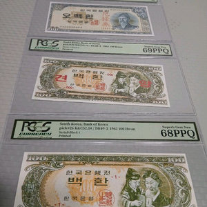 교육용 세종500환, 모자상 100환 이미지