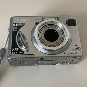 소니 사이버샷 DSC-W5 실버 5.1MP 디지털 카메라 이미지