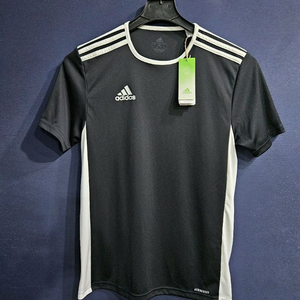 아디다스 삼선 블랙 남성 슬림핏 95 반팔티 이미지