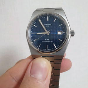 (급처 인하) 티쏘 PRX 38mm 오토매틱 청판 티타늄 모델 이미지