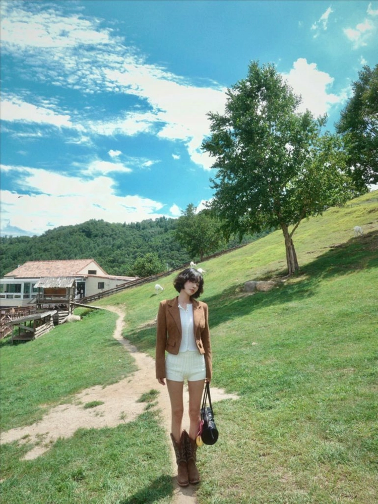 (새상품) 페일제이드 케이블 마이크로 니트 쇼츠 숏츠 아이보리 이미지