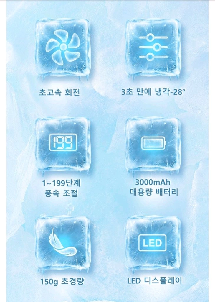 (새상품) 초미니 휴대용 선풍기 냉각 쿨링 손선풍기 손풍기 이미지