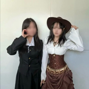 해적 카우걸 보헤미안 졸업사진 졸사 의상 대여 이미지