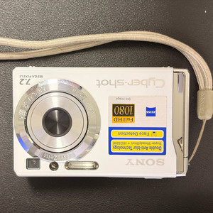 소니 DSC-W80 화이트 디지털카메라 / 칼자이스 렌즈 빈티지 디카 이미지
