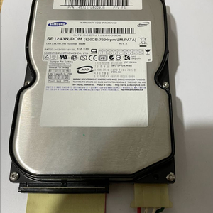 산업용 컴퓨터에 사용 삼성전자 EIDE 120GB (7200/2M) P80 정상 작동 제품 팝니다. 이미지