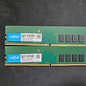Crucial DDR4 3200MHz 8GB 램 2개 이미지