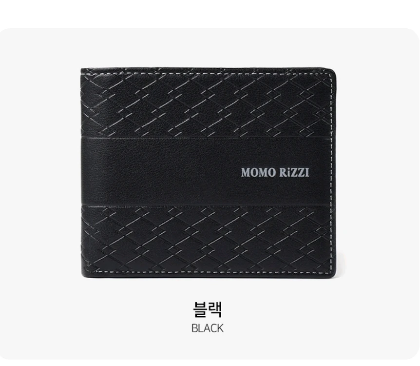 Su클래스 남성용 MOMO RIZZI 브랜드 반지갑 판매해요 이미지