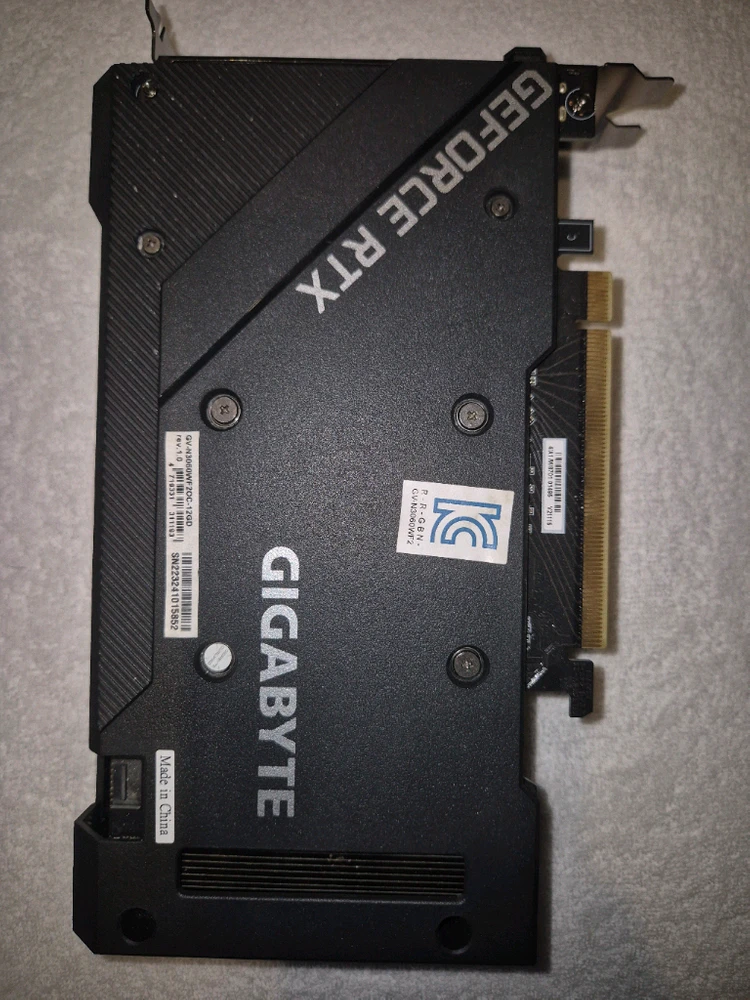 기가바이트 RTX 3060 12gb그래픽카드 이미지