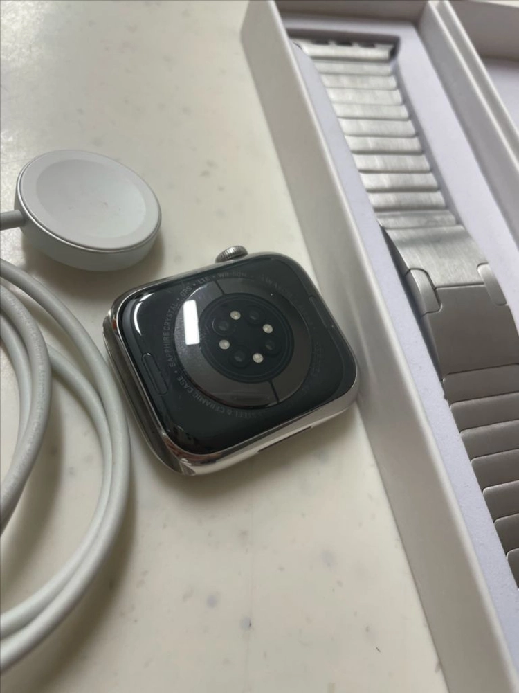 애플워치7에르메스 45mm 실버 S급 이미지