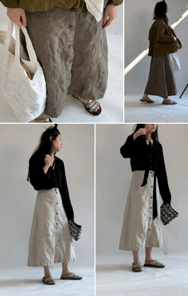 넬 절개단추스컷 (먹곤) 이미지