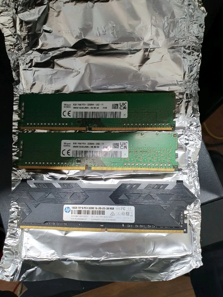 하이닉스DDR4 3200 8GB 2개 16g메모리 1개세트 이미지