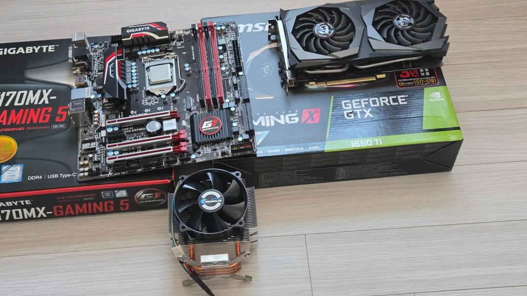 i5-6600k, z170mx, gtx1660ti 이미지
