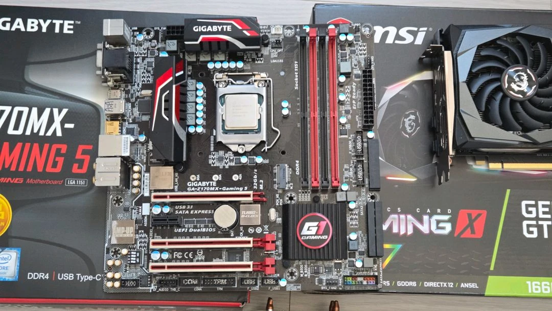 i5-6600k, z170mx, gtx1660ti 이미지