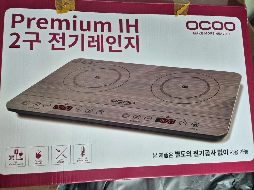 오쿠 프리미엄 IH 2구 전기레인지 OCC-IH2500H인덕션 이미지