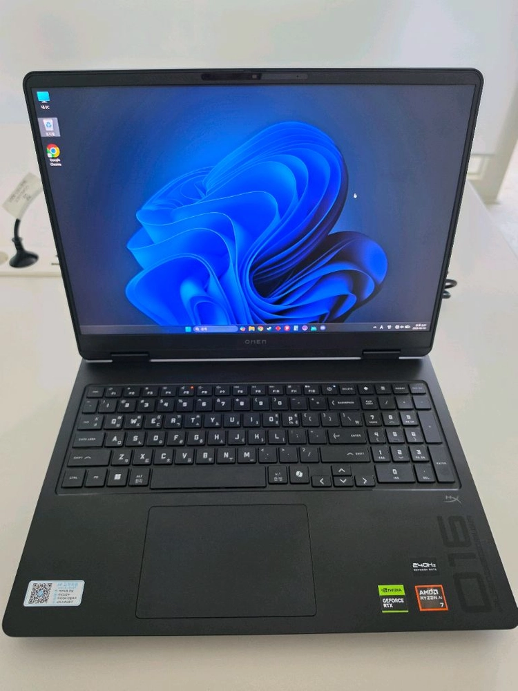 게이밍 노트북 HP 오멘 16 RTX5060/RAM32G 모델명 ap0074AX 이미지