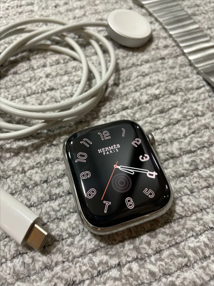 애플워치7에르메스 45mm 실버 S급 이미지