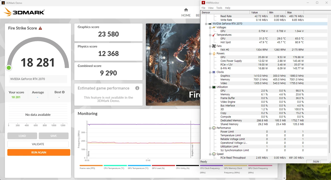 msi rtx 2070 ventus gp 8g 그래픽카드 팝니다. 이미지