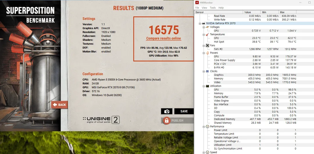 msi rtx 2070 ventus gp 8g 그래픽카드 팝니다. 이미지