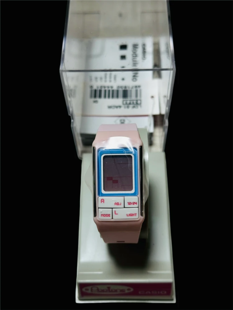 카시오 카시오 디지털 쿼츠 Dual Time Alarm 핑크색 이미지
