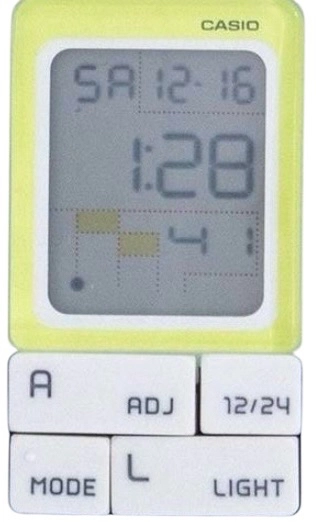카시오 카시오 디지털 쿼츠 Dual Time Alarm 핑크색 이미지