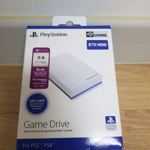 플스5 플스4 PS5 PS4 5TB 외장하드 씨게이트 게이밍 미개봉 판매합니다 이미지