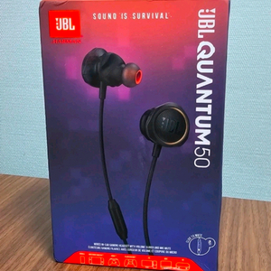 JBL QUANTUM50 게이밍 이어폰 미개봉 이미지