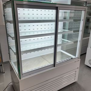 1200 쇼케이스 냉장고 앞문형 4단 케익 카페 디저트 반찬 밀키트 과일 진열 이미지