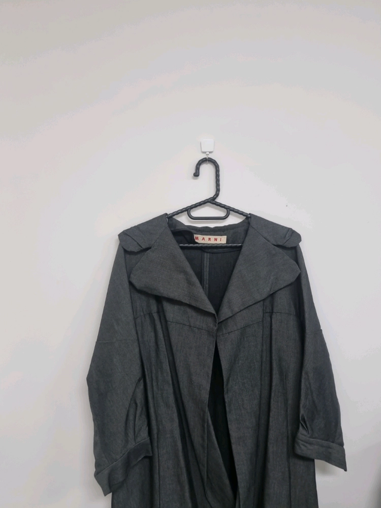 마르니(MARNI) 코튼 혼방 오픈 코트 국내정품 이미지