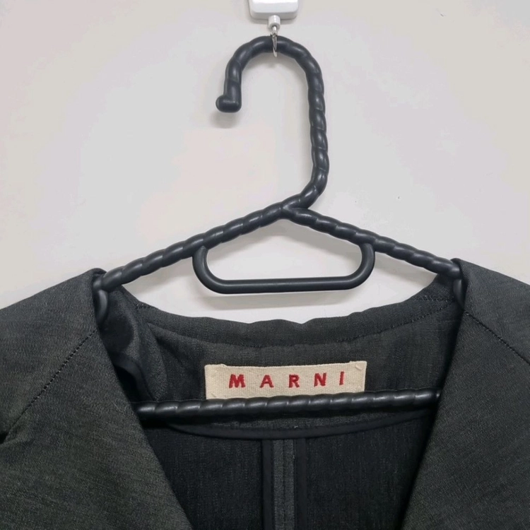 마르니(MARNI) 코튼 혼방 오픈 코트 국내정품 이미지