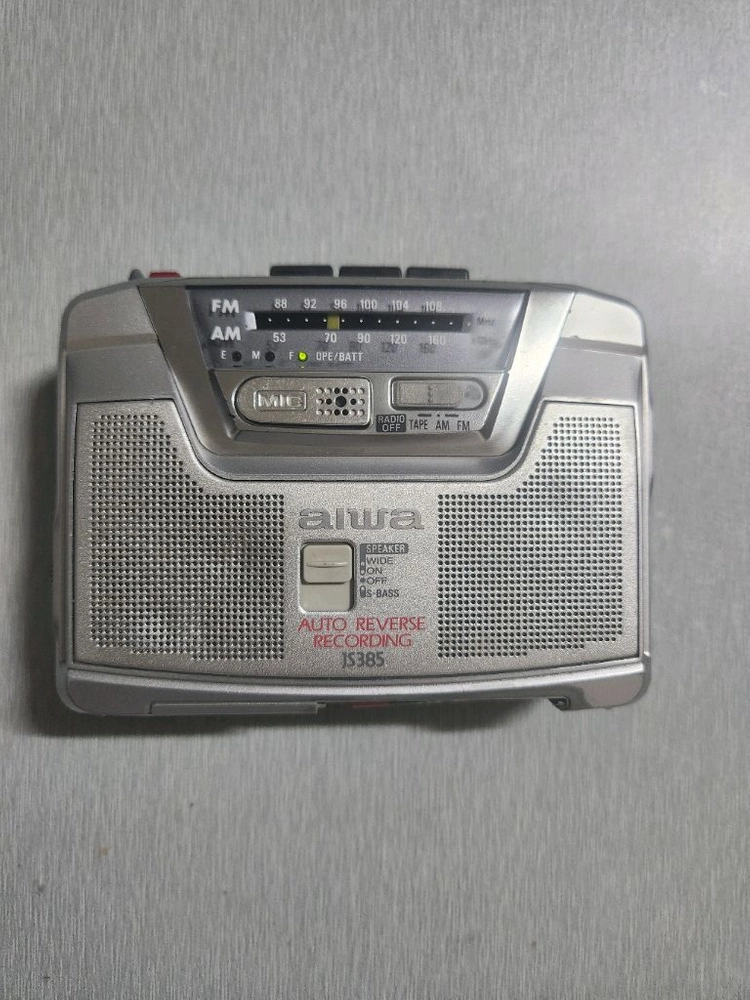 아이와 HS-JS385 카세트 라디오 외부스피커장착 이미지