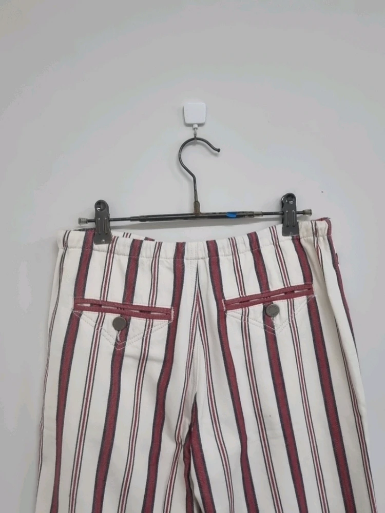 쟈딕앤볼테르 스트라이프 코튼 팬츠 이미지