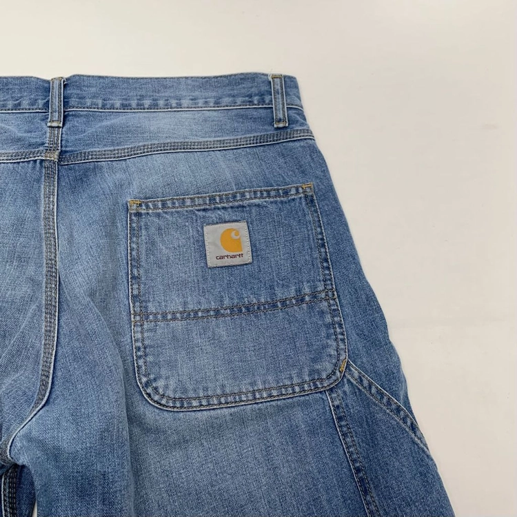칼하트WIP 카펜터 데님 반바지 (34) 이미지