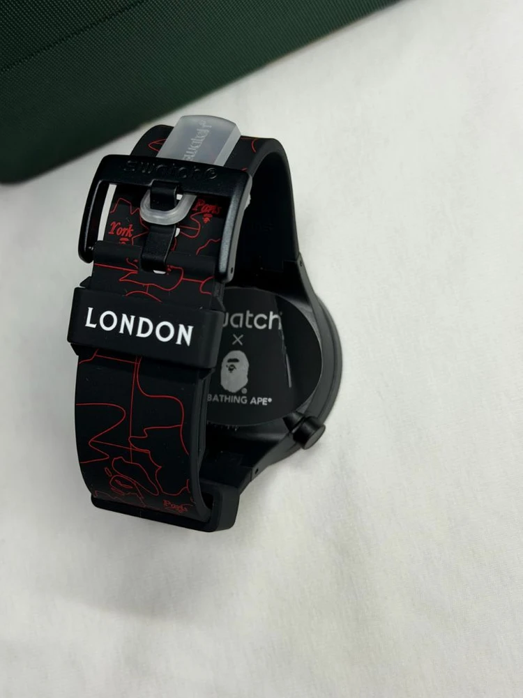 베이프 스와치 콜라보 시계 빅볼드 런던에디션 한정판 swatch bape 이미지