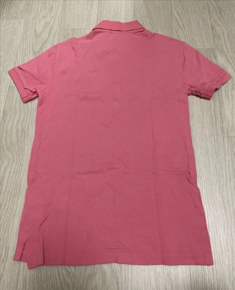 폴로 랄프로렌 반팔 카라티 커스텀 슬림핏 메시 폴로 셔츠 xs 핑크 (매장구매 정품) 이미지