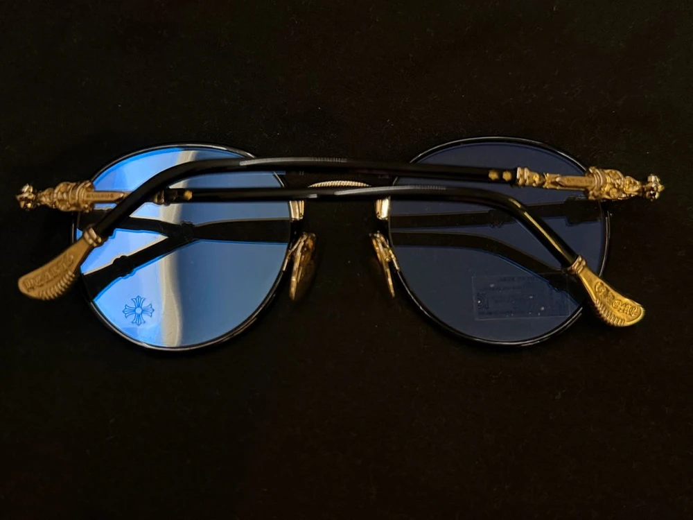 크롬하츠 퍼킨 블랙골드 안경 Chrome Hearts Firkin Black Gold 이미지