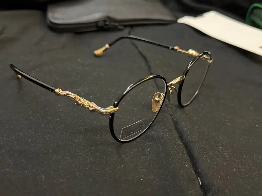 크롬하츠 퍼킨 블랙골드 안경 Chrome Hearts Firkin Black Gold 이미지