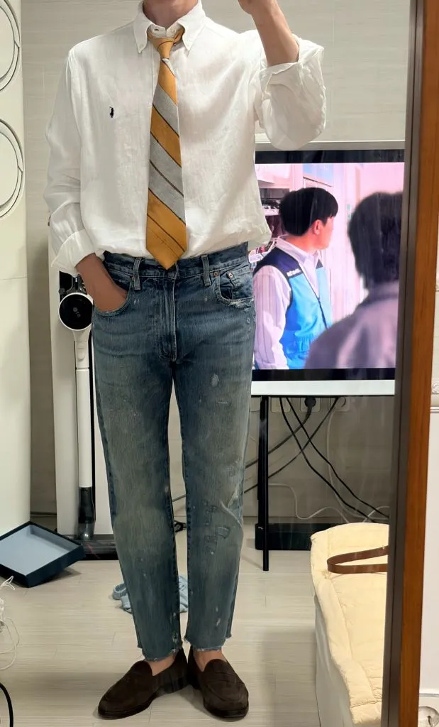 리바이스 505 셀비지 빈티지워싱데님팬츠 30/30 스트레이트핏 이미지