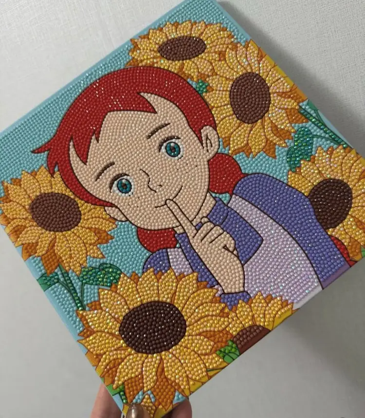 완성품)빨간머리앤외 보석십자수 4종(25x25cm) 이미지