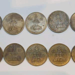 1988년 10원 동전 10개 일괄 이미지