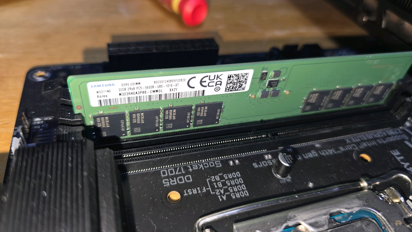 삼성 DDR5 32GB 5600MHz 싱글 메모리 이미지