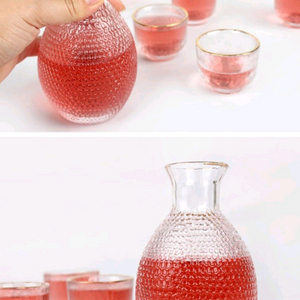 골드림 물결무늬 유리 술병 480ml 이미지