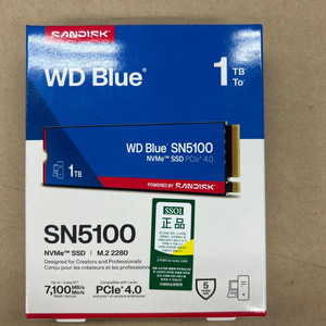 웨스턴디지털 Western Digital WD Blue SN5100 M.2 NVMe 1TB SSD 이미지