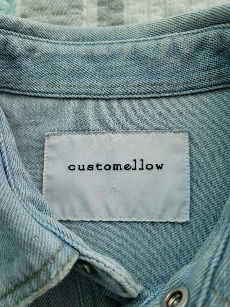 커스텀 멜로우 Customellow 워크웨어 오버핏 셔츠형 데님자켓 이미지