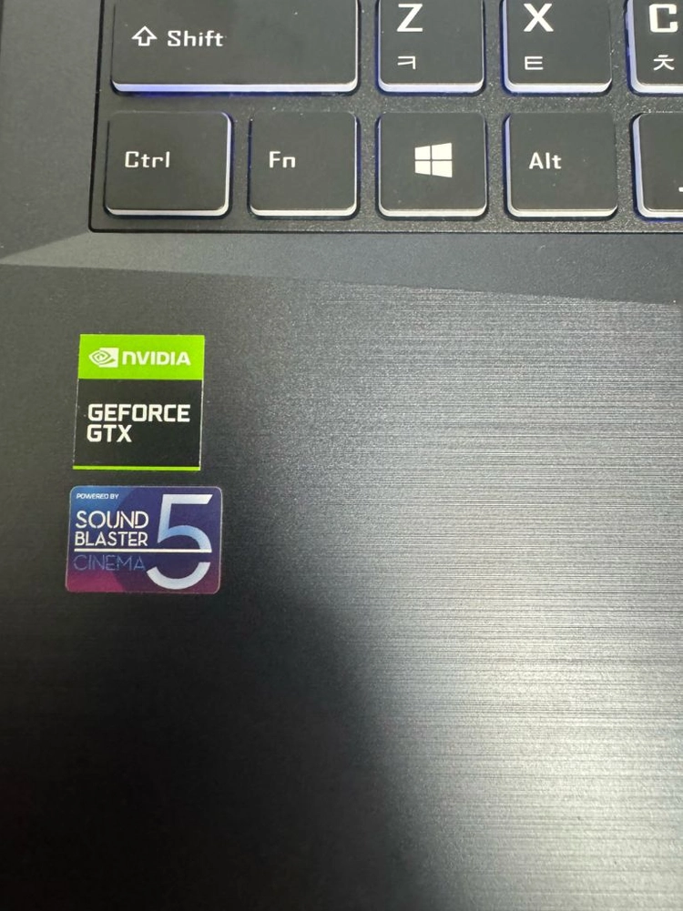 한성 X5967T 게이밍 노트북 i7-9750H / GTX1660Ti / RAM 24GB 이미지
