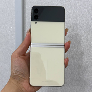 액정깨끗)갤럭시Z플립3 크림 256GB Y1923 이미지
