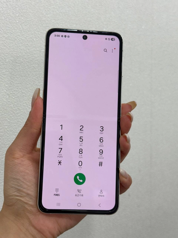 액정깨끗)갤럭시Z플립3 크림 256GB Y1923 이미지