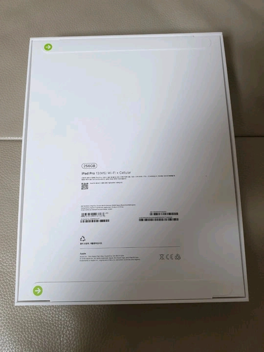 아이패드 프로 13인치 M5 256GB Wi-Fi+Cellular 스페이스 블랙 미개봉새상품 이미지