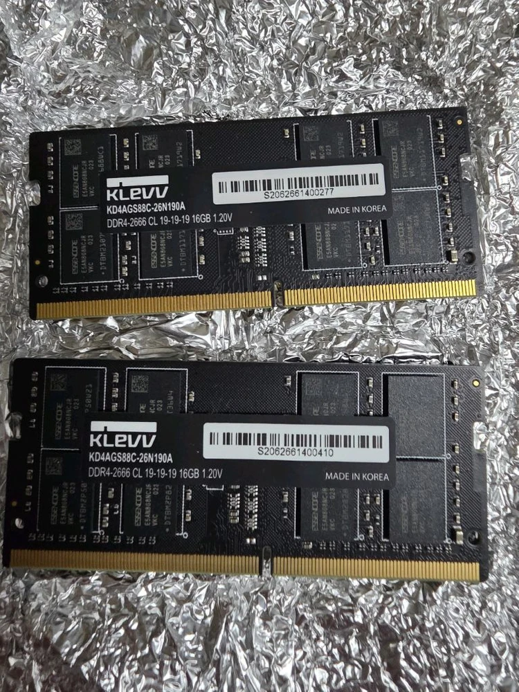 DDR4 16GB 메모리 2개 세트 이미지